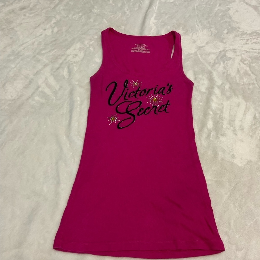 Rare Victoria's Secret Vintage Fuchsia Tank Top